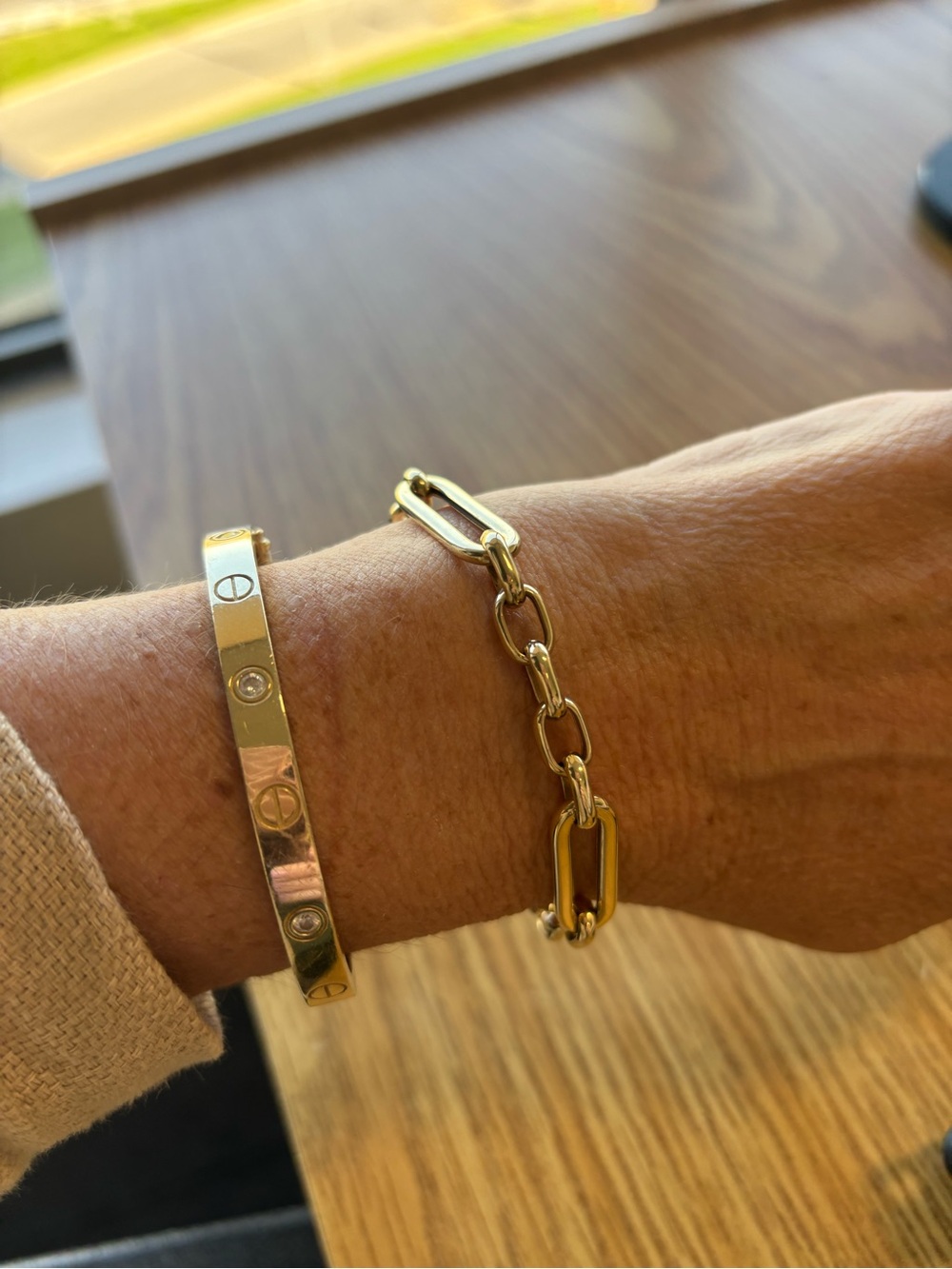 Gold Tone Women's Bracelet Set - Elegant Everyday Style